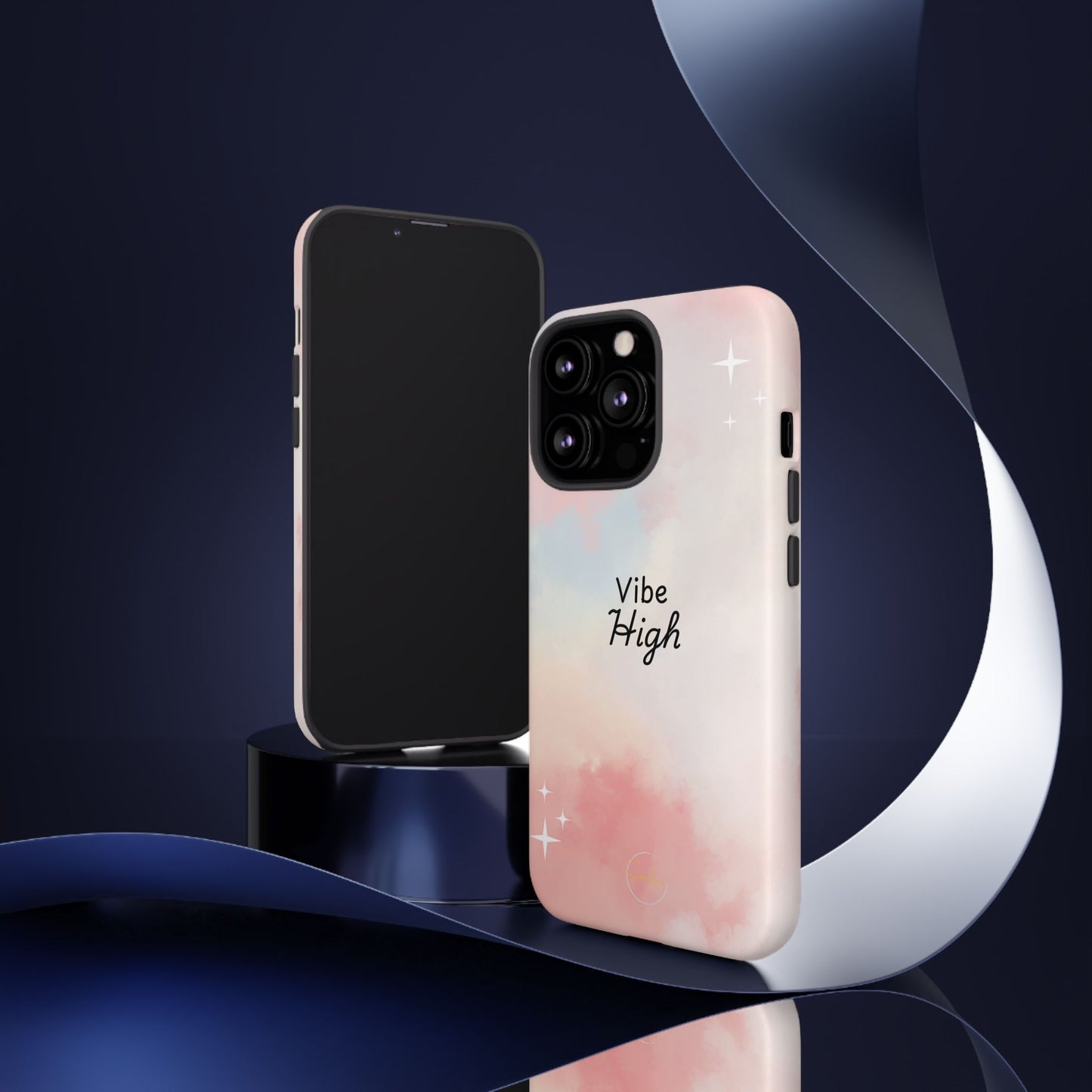 Phone Case - Vibe High Quote Pink Sky Magic Sparkle