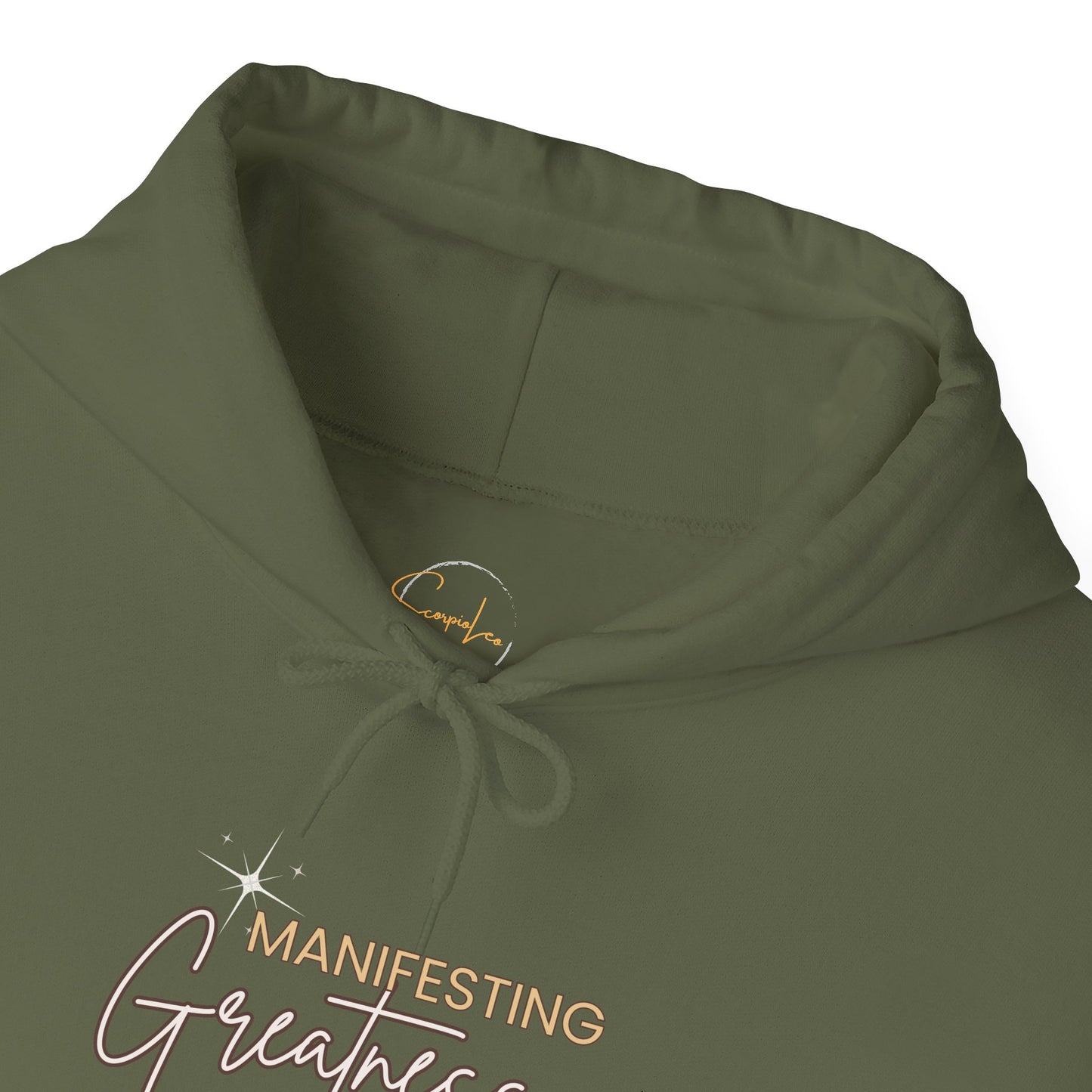 Manifesting Greatness Hoodie - Unisex Heavy Blend Sweatshirt for Empowerment & Comfort