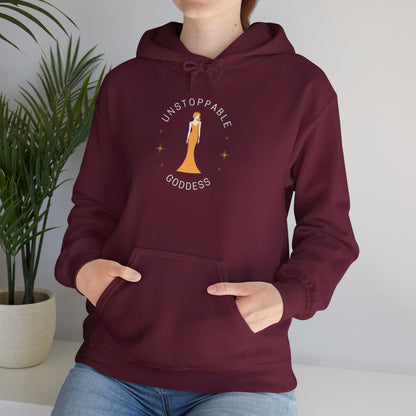 Unstoppable Goddess Hooded Sweatshirt - Empowering Unisex Heavy Blend™ Hoodie