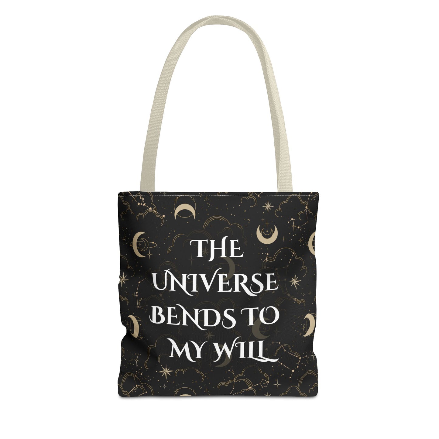 Astrology Tote Bag - The Universe Bends to My Will | Celestial Design for Magic Lovers