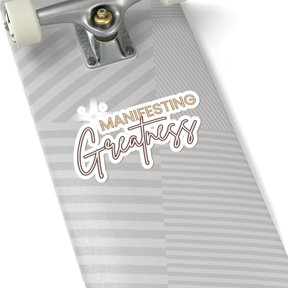 Manifesting Greatness Kiss-Cut Stickers | Inspirational Sticker for Journals, Laptops & Water Bottles
