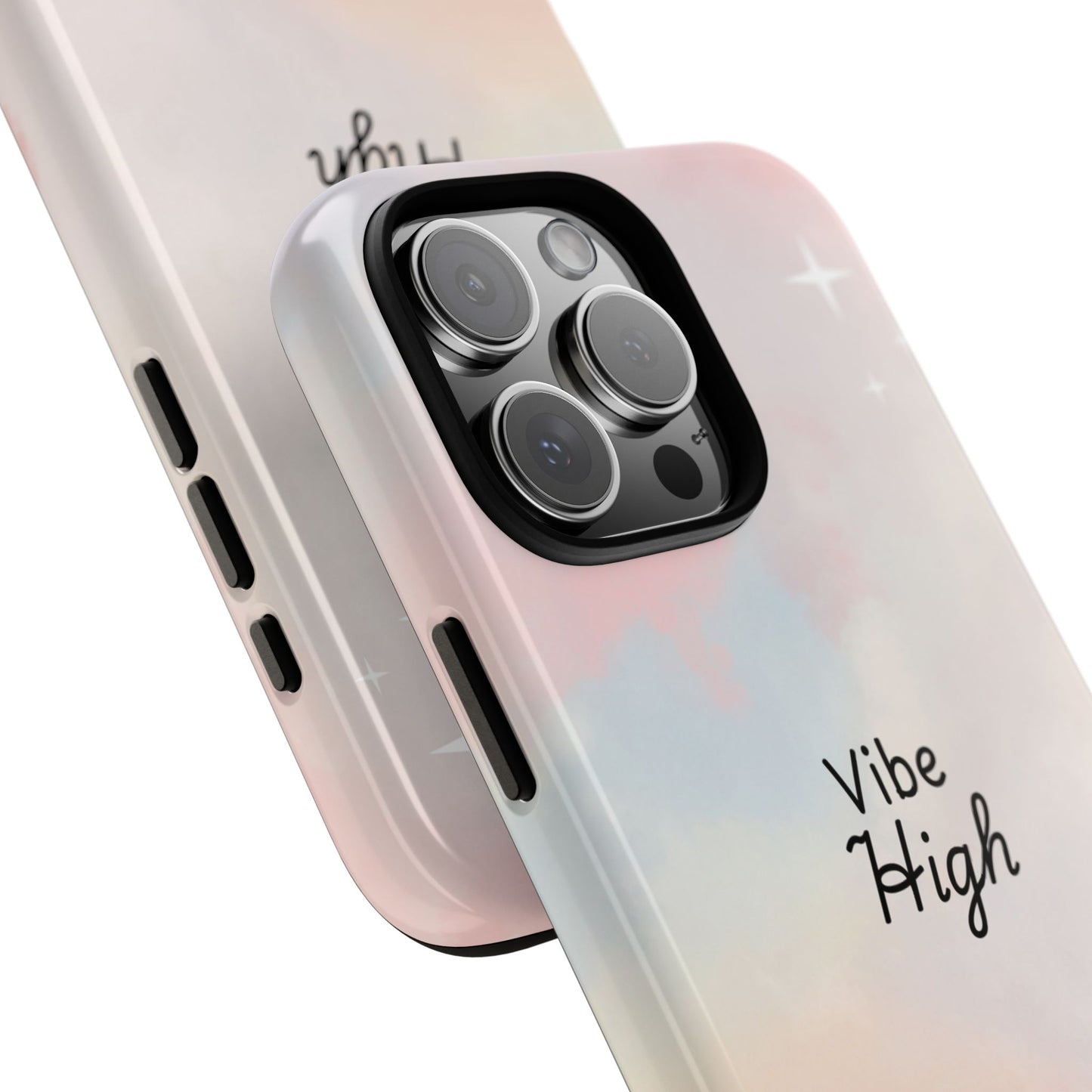 Phone Case - Vibe High Quote Pink Sky Magic Sparkle