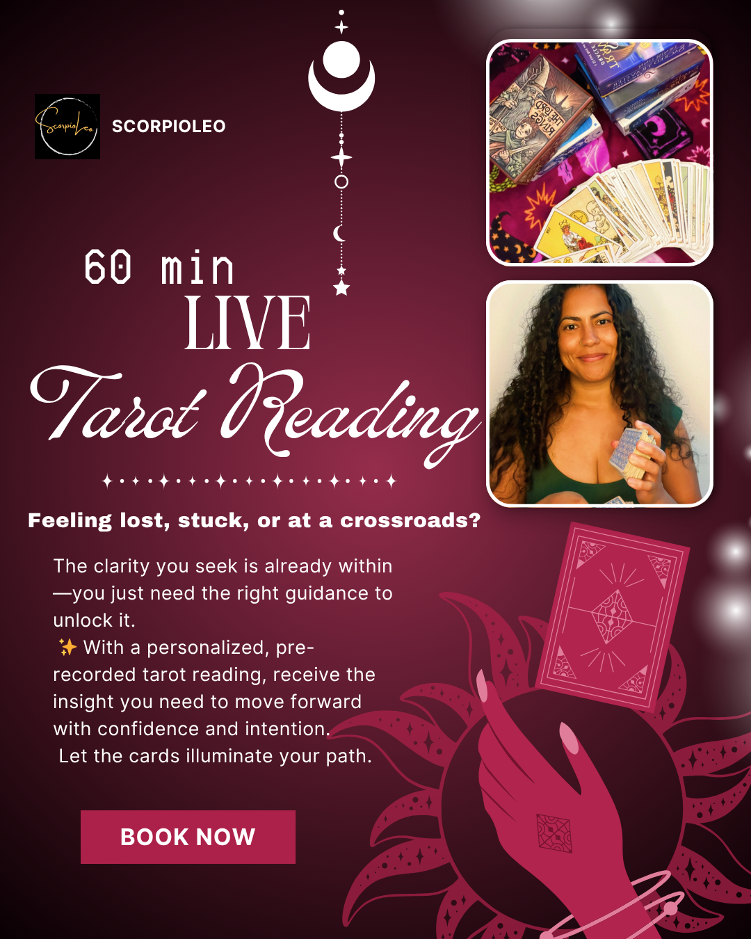 60 Minute Live Tarot Reading
